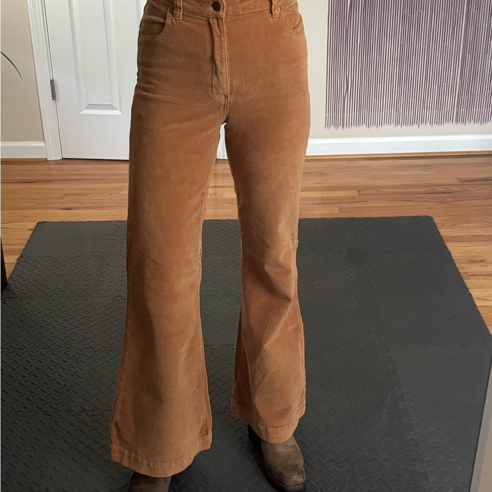 ROLLA'S Tan Flare & Wide Leg Jeans